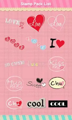 Stamp Pack Message android App screenshot 2